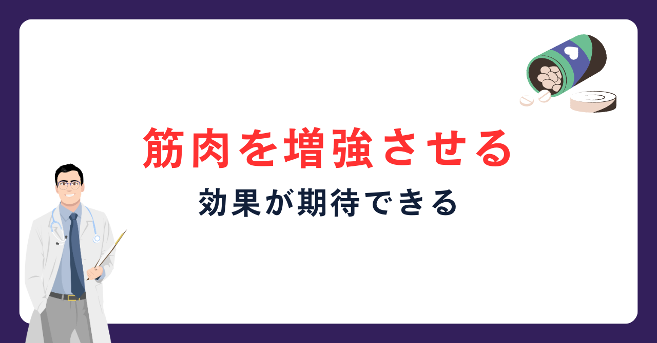 効果・メリット2：筋肉を増強させる_画像